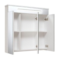 Зеркальный шкаф Runo Парма 75 00000001148 с подсветкой Белый