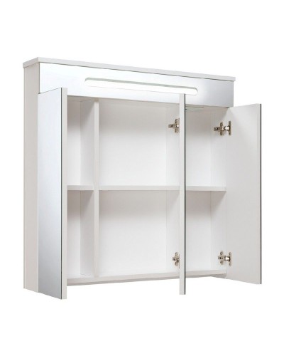 Зеркальный шкаф Runo Парма 75 00000001148 с подсветкой Белый