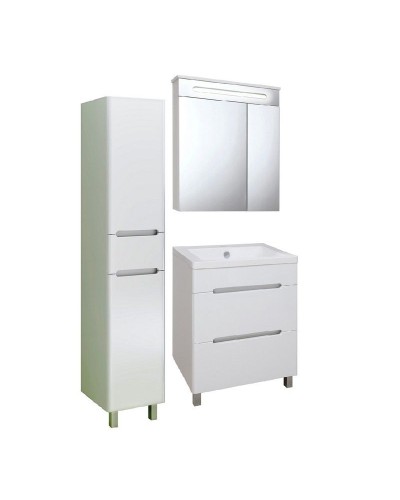 Зеркальный шкаф Runo Парма 60 00000001147 с подсветкой Белый