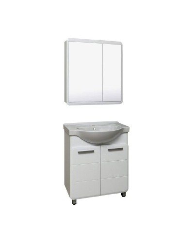 Зеркальный шкаф Runo Эрика 70 УТ000003320 Белый