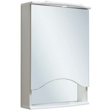 Зеркальный шкаф Runo Фортуна 50 R 00000001027 с подсветкой Белый