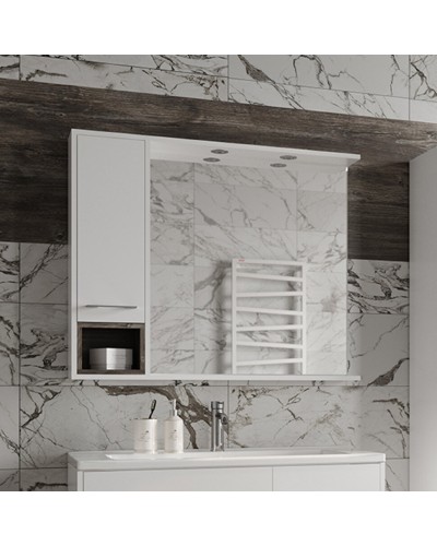 Фетта -100 Зеркало-шкаф левый подвесной