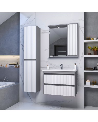 BALATON - 80 Зеркало-шкаф правый,  комбинированный