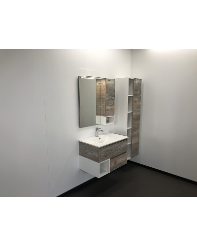 Зеркальный шкаф Comforty Турин 75 00004144198 Дуб бежевый