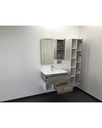 Зеркальный шкаф Comforty Турин 75 00004144198 Дуб бежевый