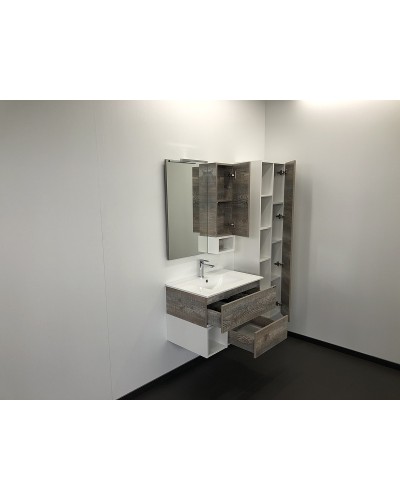 Зеркальный шкаф Comforty Турин 75 00004144198 Дуб бежевый