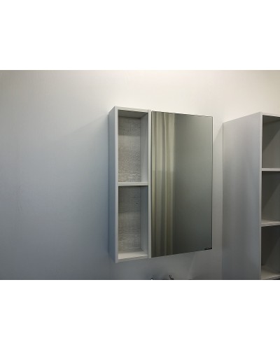 Зеркальный шкаф Comforty Прага 60 00004147599 Дуб белый