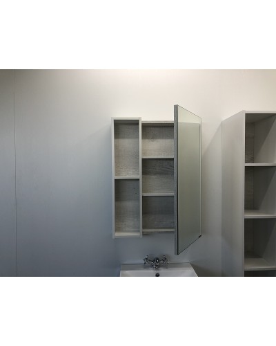 Зеркальный шкаф Comforty Прага 60 00004147599 Дуб белый