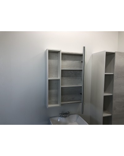 Зеркальный шкаф Comforty Прага 60 00004147599 Дуб белый