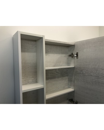 Зеркальный шкаф Comforty Прага 60 00004147599 Дуб белый