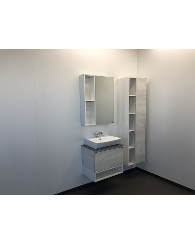 Зеркальный шкаф Comforty Прага 60 00004147599 Дуб белый