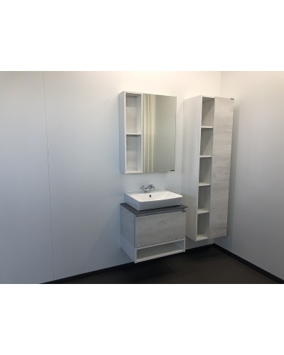 Зеркальный шкаф Comforty Прага 60 00004147599 Дуб белый