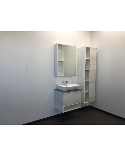 Зеркальный шкаф Comforty Прага 60 00004147599 Дуб белый