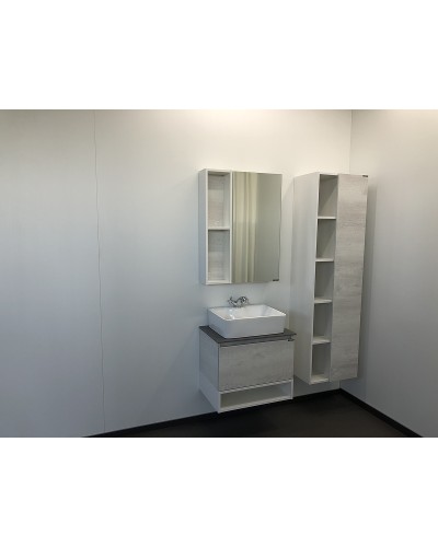 Зеркальный шкаф Comforty Прага 60 00004147599 Дуб белый