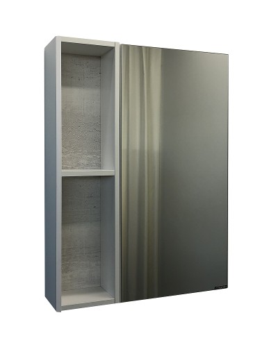 Зеркальный шкаф Comforty Прага 60 00004147599 Дуб белый