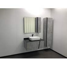 Зеркало со шкафом Comforty Эдинбург 90 00004147981 Бетон светлый