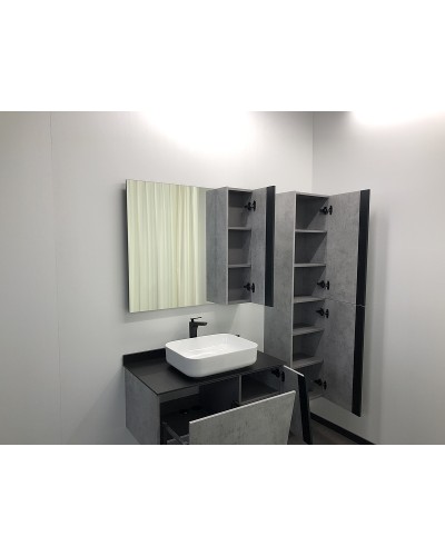 Зеркало со шкафом Comforty Эдинбург 90 00004147981 Бетон светлый