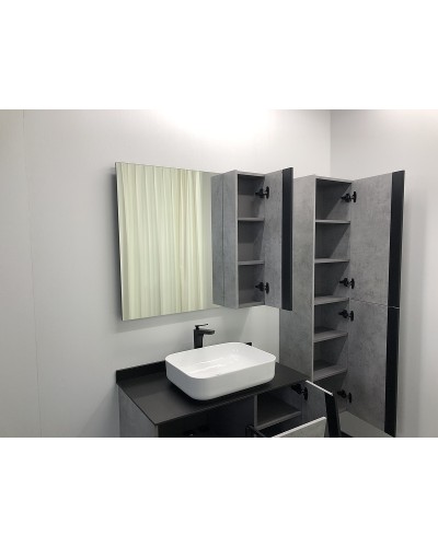 Зеркало со шкафом Comforty Эдинбург 90 00004147981 Бетон светлый