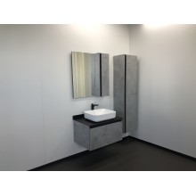 Зеркало со шкафом Comforty Эдинбург 75 00004149063 Бетон светлый