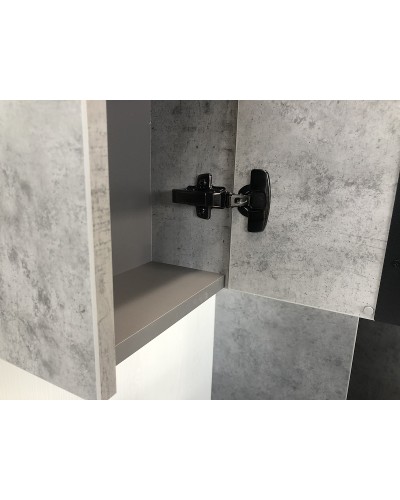 Зеркало со шкафом Comforty Эдинбург 75 00004149063 Бетон светлый