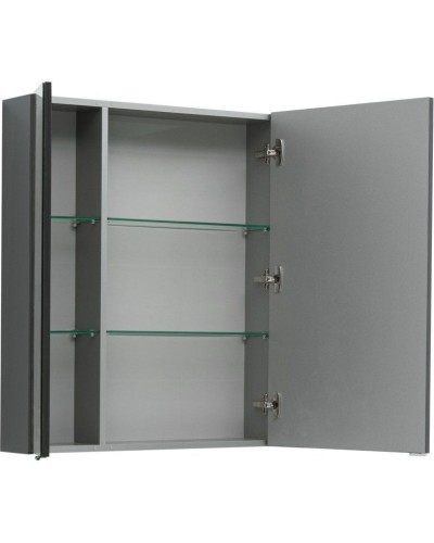 Зеркальный шкаф Aquanet Алвита 90 240110 Серый антрацит