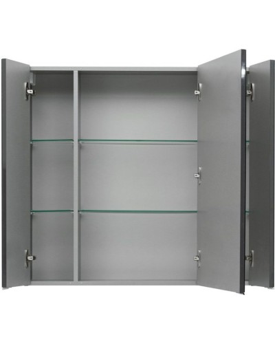 Зеркальный шкаф Aquanet Алвита 90 240110 Серый антрацит