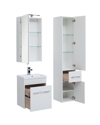 Зеркальный шкаф Aquanet Августа 50 210007 Белый