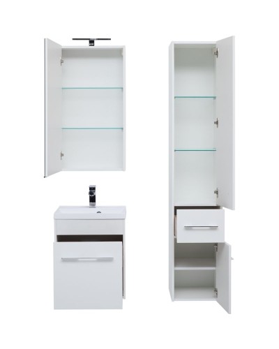 Зеркальный шкаф Aquanet Августа 50 210007 Белый