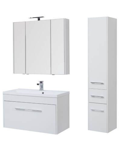 Зеркальный шкаф Aquanet Августа 100 210005 Белый