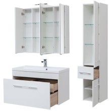 Зеркальный шкаф Aquanet Августа 100 210005 Белый