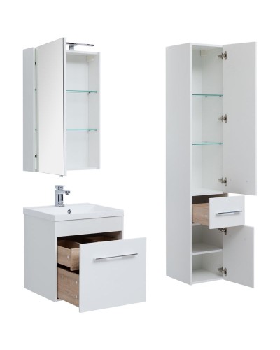 Зеркальный шкаф Aquanet Августа 58 210008 Белый