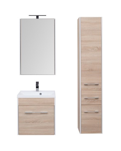 Зеркальный шкаф Aquanet Августа 58 210009 Дуб сонома