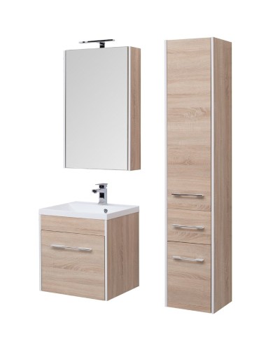 Зеркальный шкаф Aquanet Августа 58 210009 Дуб сонома