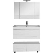 Зеркальный шкаф Aquanet Нота 100 165372 Белый