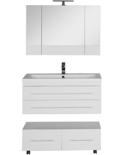 Зеркальный шкаф Aquanet Нота 100 165372 Белый