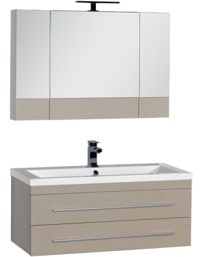 Зеркальный шкаф Aquanet Nota 100 158859 Дуб светлый