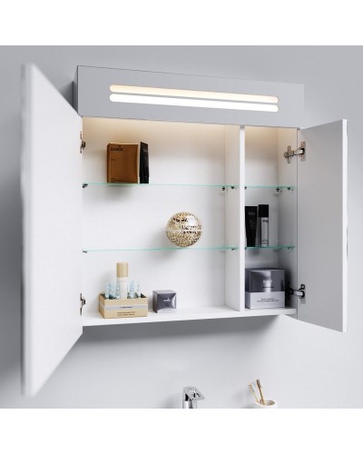 Зеркальный шкаф Aqwella Нео 60 Neo.04.06 с подсветкой Белый