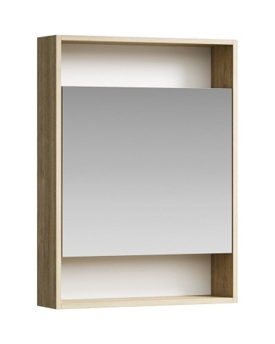 Зеркальный шкаф Aqwella Сити 60 SIT0406DB Дуб балтийский