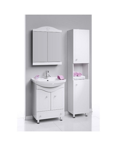 Зеркальный шкаф Aqwella Франческа 65 FR0406 Белый