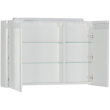Зеркальный шкаф Aquanet Лайн 90 R 164934 с подсветкой Белый
