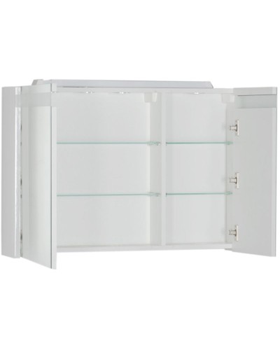 Зеркальный шкаф Aquanet Лайн 90 R 164934 с подсветкой Белый