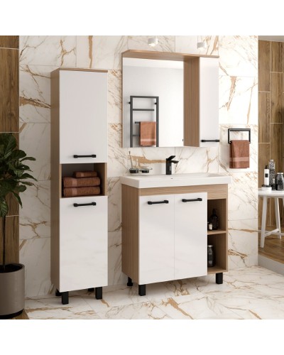 Крафт - 50 Зеркало с 1 шкаф. правый О