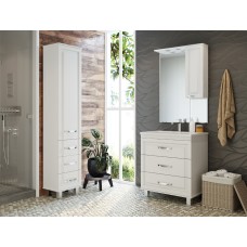 Терра - 70 зеркало-шкаф белый правый