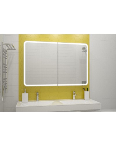 АВЕНЮ Зеркало-шкаф 1200х800 с датчиком движения и розеткой