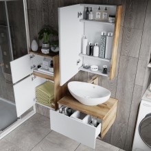 Ива - 45 Зеркало-шкаф левый О