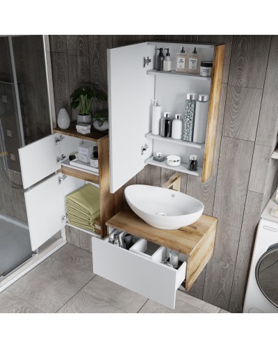 Ива - 45 Зеркало-шкаф левый О