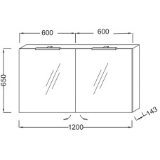 Зеркальный шкаф квебекский дуб 120х65 см Jacob Delafon Odeon Up EB798RU-E10
