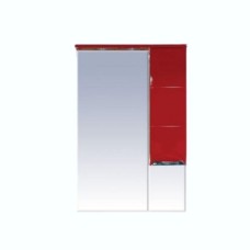 Петра  - 65 Зеркало-шкаф прав.(свет) красная эмаль