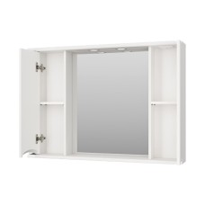 Атлантик -100 Зеркало с 2 шкаф. белый