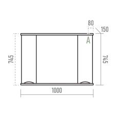 Атлантик -100 Зеркало с 2 шкаф. белый